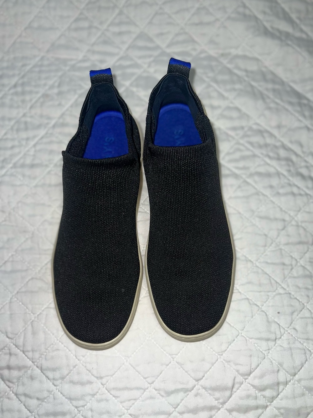 Rothy’s Black Knit Slip-On Ankle Booties Sneakers Size 8.5